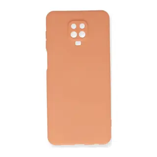 Xiaomi Redmi Note 9 Pro Kılıf Nano içi Kadife Silikon - Turuncu