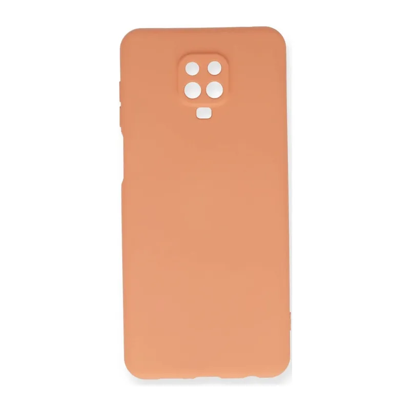Xiaomi Redmi Note 9 Pro Kılıf Nano içi Kadife Silikon - Turuncu