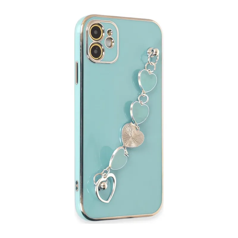Apple iPhone 12 Kılıf Esila Silikon - Su Yeşili
