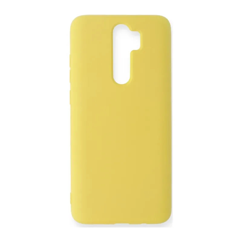 Xiaomi Redmi Note 8 Pro Kılıf Nano içi Kadife Silikon - Sarı