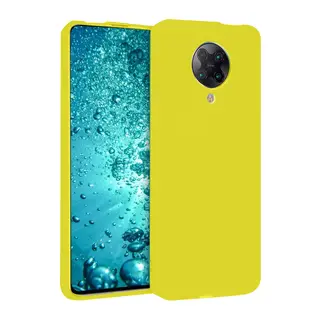 Xiaomi Redmi K30 Pro Kılıf Nano içi Kadife Silikon - Sarı