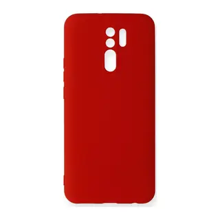 Xiaomi Redmi 9 Kılıf Nano içi Kadife Silikon - Kırmızı