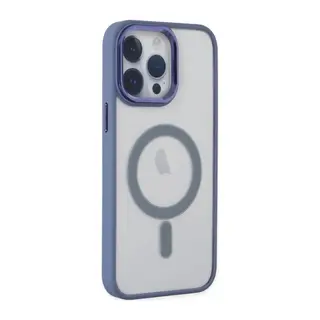 Apple iPhone 14 Pro Max Kılıf Room Magneticsafe Silikon - Sierra Blue