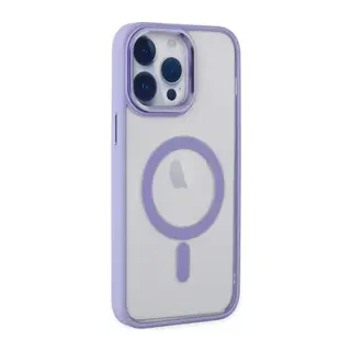 Apple iPhone 14 Pro Kılıf Room Magneticsafe Silikon - Lila