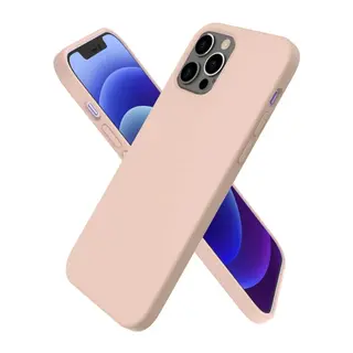 Apple iPhone 12 Pro Kılıf First Silikon - Pudra