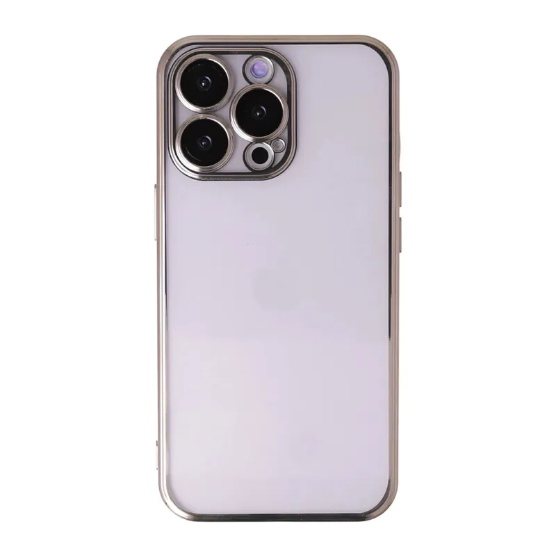 Apple iPhone 14 Pro Max Kılıf Razer Lensli Silikon - Gold