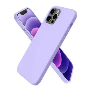 Apple iPhone 12 Pro Max Kılıf First Silikon - Lila