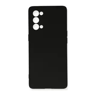 Oppo Reno 5 Pro Kılıf Nano içi Kadife Silikon - Siyah