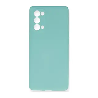 Oppo Reno 5 Pro Kılıf Nano içi Kadife Silikon - Turkuaz