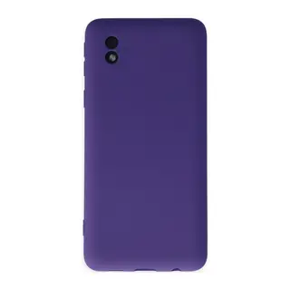 Samsung Galaxy A01 Core Kılıf Nano içi Kadife Silikon - Mor