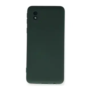 Samsung Galaxy A01 Core Kılıf Nano içi Kadife Silikon - Koyu Yeşil