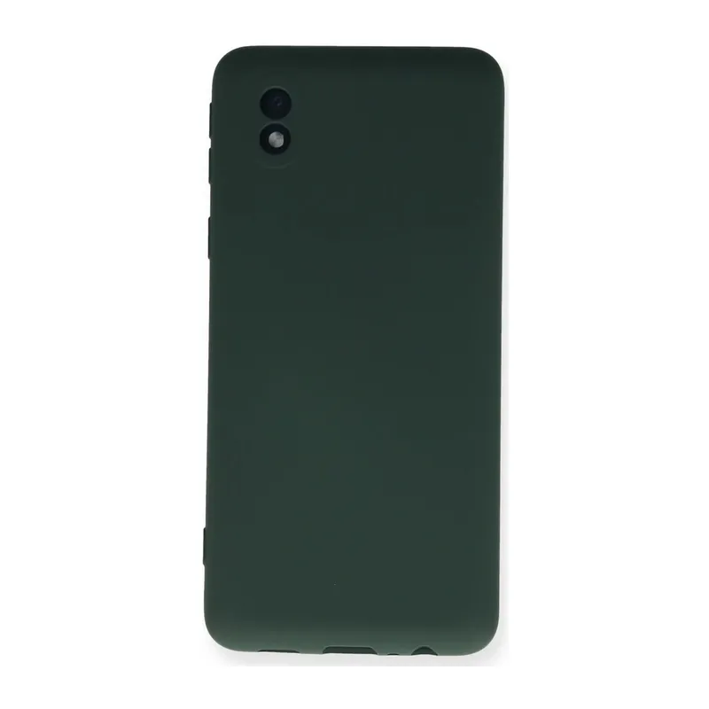 Samsung Galaxy A01 Core Kılıf Nano içi Kadife Silikon - Koyu Yeşil