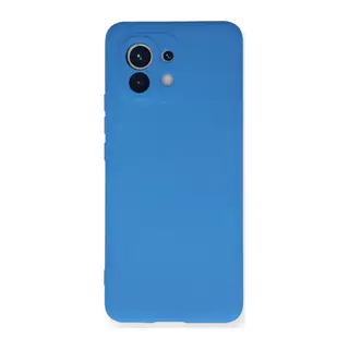 Xiaomi Mi 11 Kılıf Nano içi Kadife Silikon - Mavi