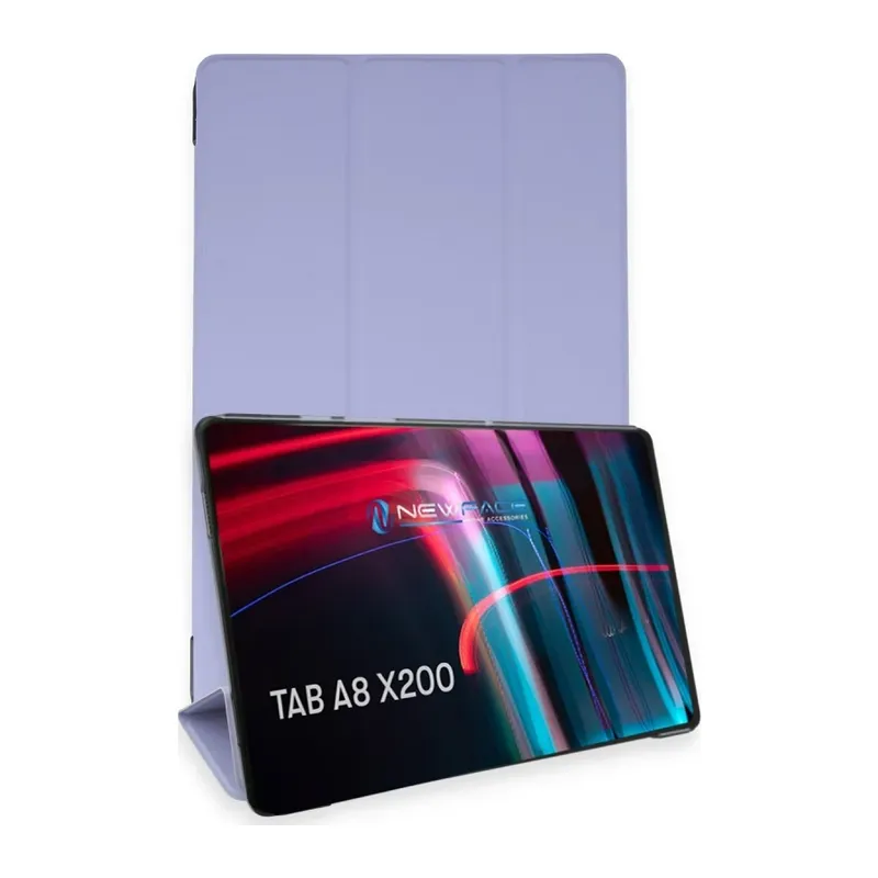 Samsung Galaxy X200 Tab A8 10.5 Kılıf Tablet Smart Kılıf - Lila
