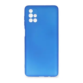 Samsung Galaxy M51 Kılıf First Silikon - Mavi