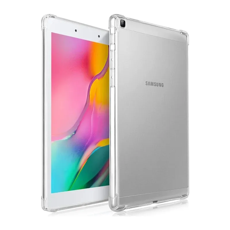 Samsung Galaxy T290 Tab A 8 Kılıf Anti Shock Tablet Silikon - Şeffaf