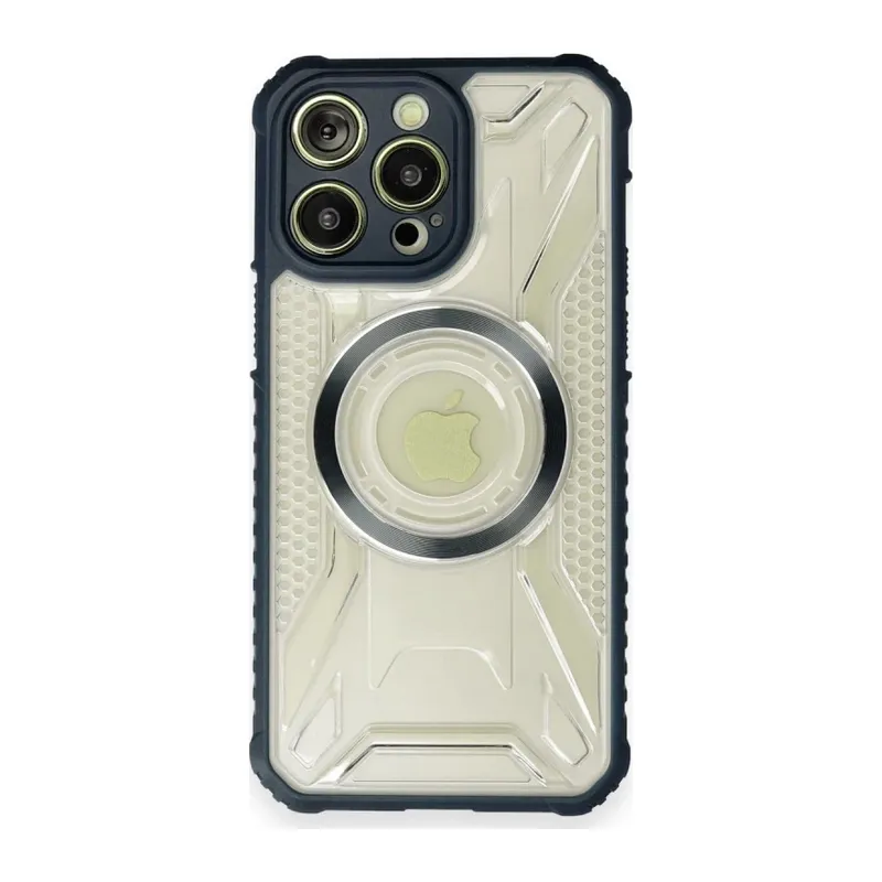 Apple iPhone 12 Pro Max Kılıf Prag Magneticsafe Kapak - Lacivert