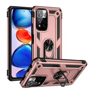 Xiaomi Redmi Note 11 Pro Plus 5G Kılıf Sofya Yüzüklü Silikon Kapak - Rose
