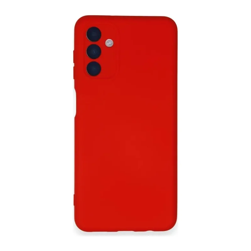 Samsung Galaxy A14 4G Kılıf Nano içi Kadife Silikon - Kırmızı