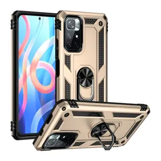 Xiaomi Redmi Note 11T Kılıf Sofya Yüzüklü Silikon Kapak - Gold