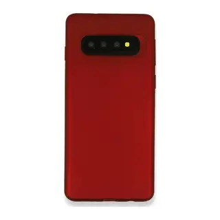 Samsung Galaxy S10 Plus Kılıf First Silikon - Bordo