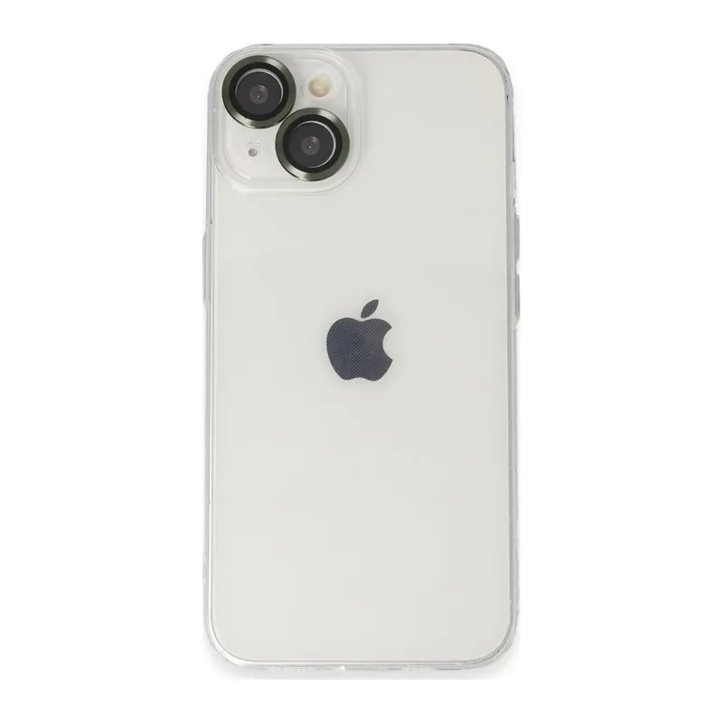Apple iPhone 14 Kılıf Luko Lens Silikon - Yeşil