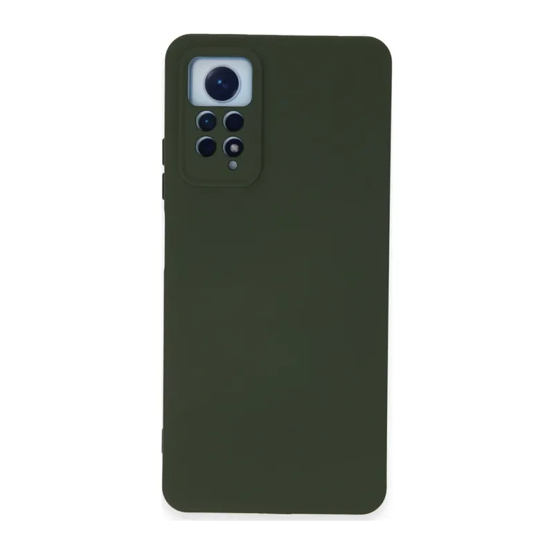 Xiaomi Redmi Note 12 Pro 4G Kılıf Nano içi Kadife Silikon - Koyu Yeşil