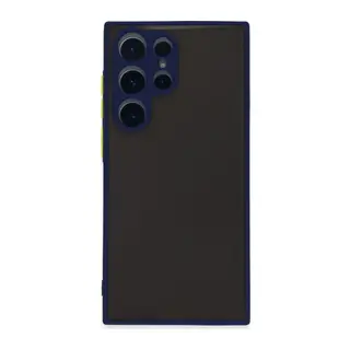 Samsung Galaxy S22 Ultra Kılıf Montreal Silikon Kapak - Lacivert