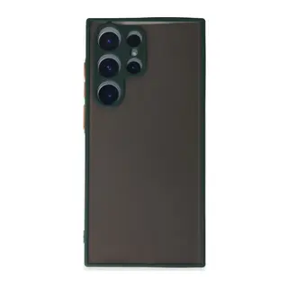 Samsung Galaxy S22 Ultra Kılıf Montreal Silikon Kapak - Yeşil