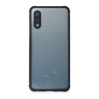 Samsung Galaxy A02 Kılıf Miami Şeffaf Silikon - Lacivert