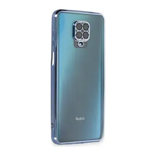 Xiaomi Redmi Note 9 Pro Kılıf Razer Lensli Silikon - Açık Mavi