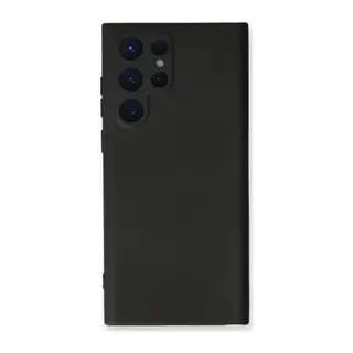 Samsung Galaxy S22 Ultra Kılıf Nano içi Kadife Silikon - Siyah