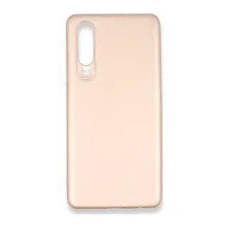 Huawei P30 Kılıf First Silikon - Rose Gold
