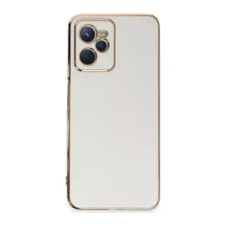 Realme C35 Kılıf Volet Silikon - Beyaz