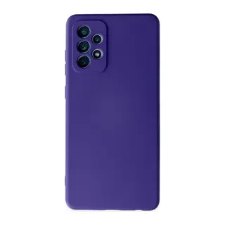 Samsung Galaxy A72 Kılıf Nano içi Kadife Silikon - Mor