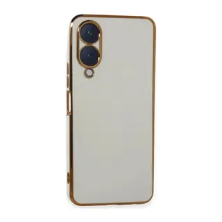 Vivo Y17S Kılıf Volet Silikon - Beyaz