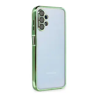 Samsung Galaxy A13 4G Kılıf Razer Lensli Silikon - Yeşil