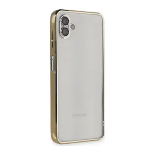 Samsung Galaxy A04 Kılıf Razer Lensli Silikon - Gold