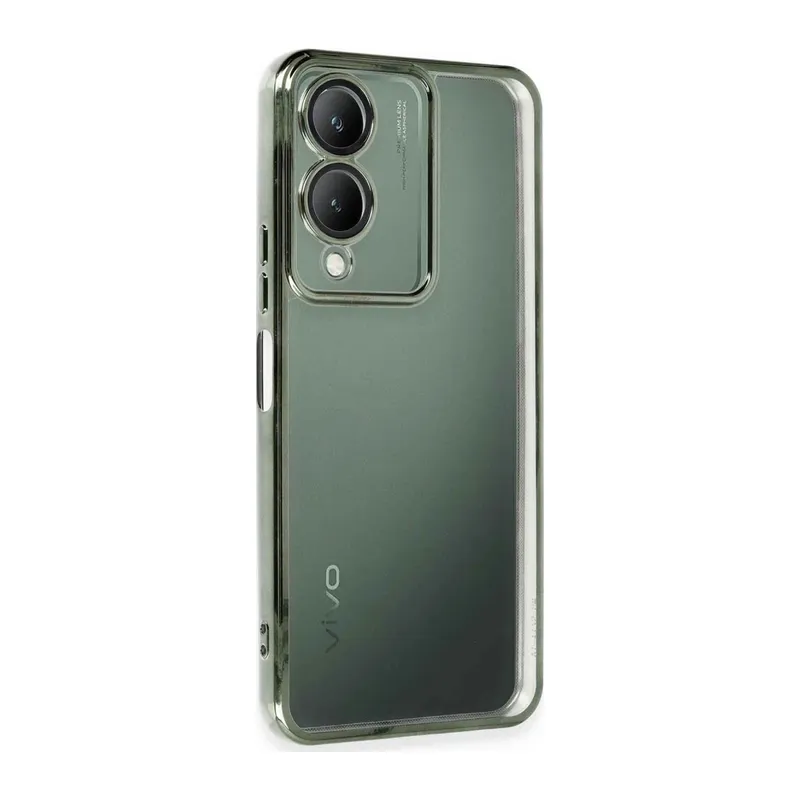 Vivo Y17S Kılıf Razer Lensli Silikon - Yeşil