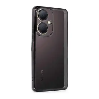 Vivo Y27 Kılıf Razer Lensli Silikon - Siyah