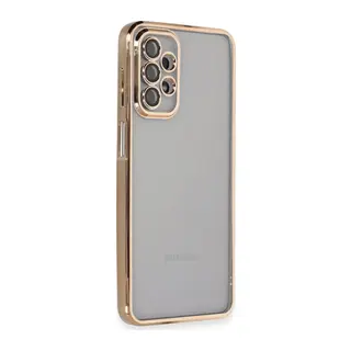 Samsung Galaxy A23 4G Kılıf Razer Lensli Silikon - Gold