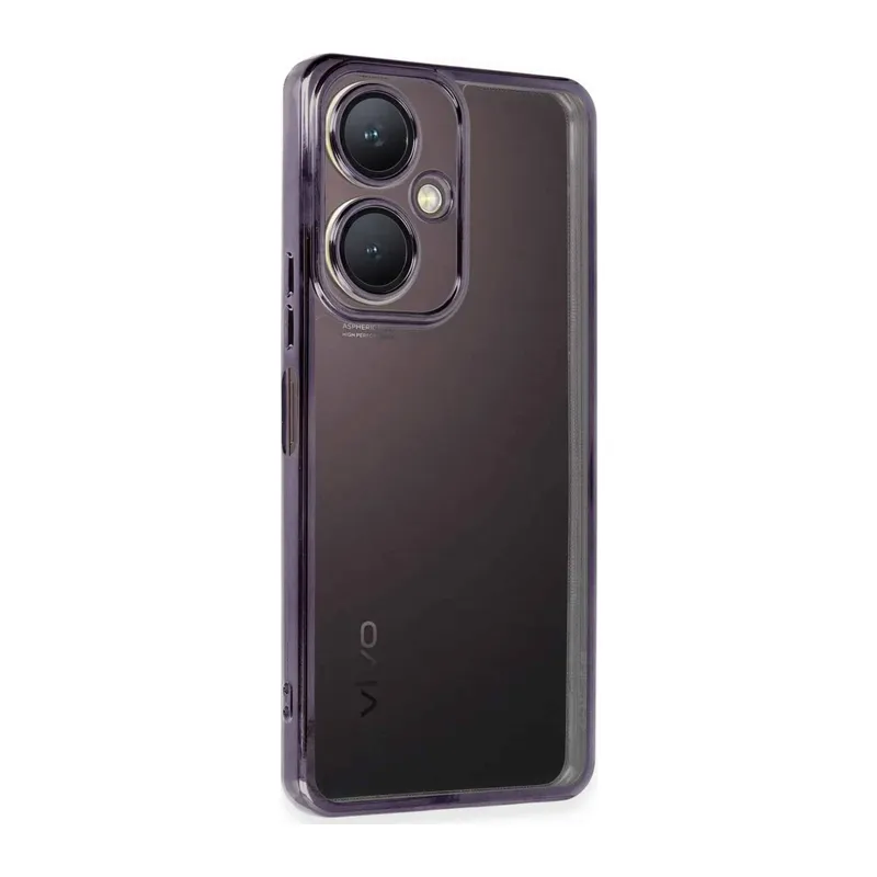 Vivo Y27 Kılıf Razer Lensli Silikon - Mor