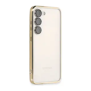 Samsung Galaxy S24 Kılıf Razer Lensli Silikon - Gold