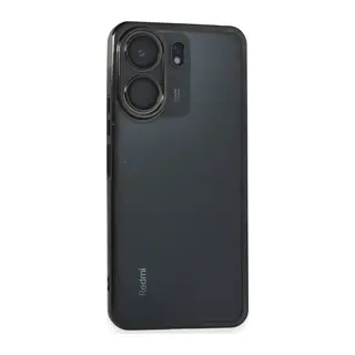 Xiaomi Redmi 13C Kılıf Razer Lensli Silikon - Siyah