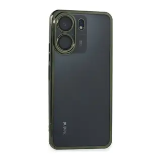 Xiaomi Redmi 13C Kılıf Razer Lensli Silikon - Yeşil