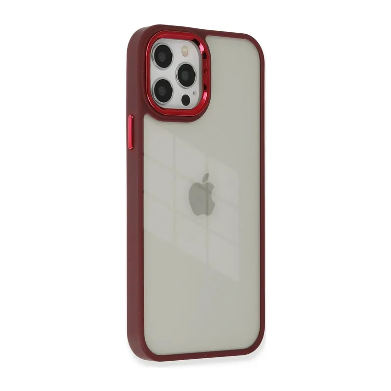 Apple iPhone 12 Pro Max Kılıf Dora Kapak - Kırmızı
