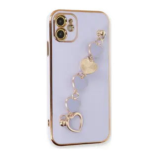 Apple iPhone 12 Kılıf Esila Silikon - Lila