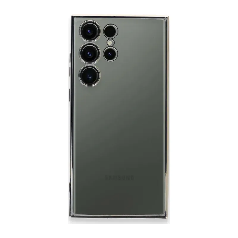 Samsung Galaxy S23 Ultra Kılıf Razer Lensli Silikon - Gold