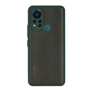 İnfinix Hot 11s Kılıf Montreal Silikon Kapak - Yeşil