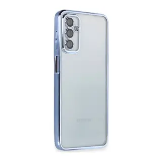 Samsung Galaxy M23 Kılıf Razer Lensli Silikon - Açık Mavi